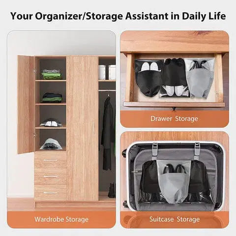 Skooppbevaringsposer for reise (x10) 