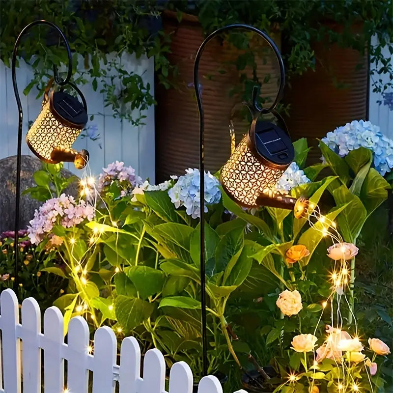 Light-up watering can lantern that transforms your garden into a fairy tale 