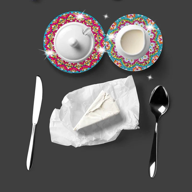 Zestaw podkładek DIY z dżetami 