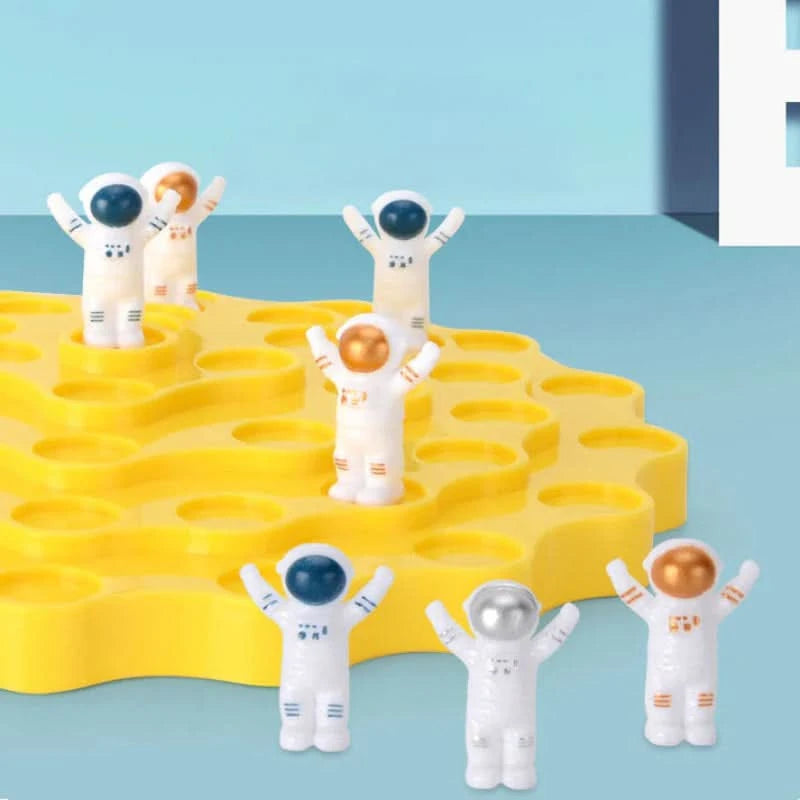 Balanselek med astronauter for å stimulere læring 