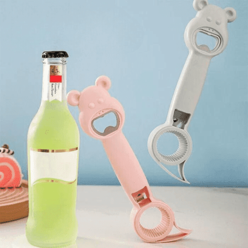Abrebotellas y tarros multifuncional 4 en 1 
