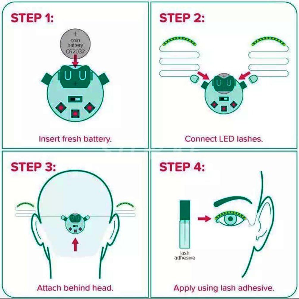Lichtgevende LED-wimpers – Betoverende blik gegarandeerd 