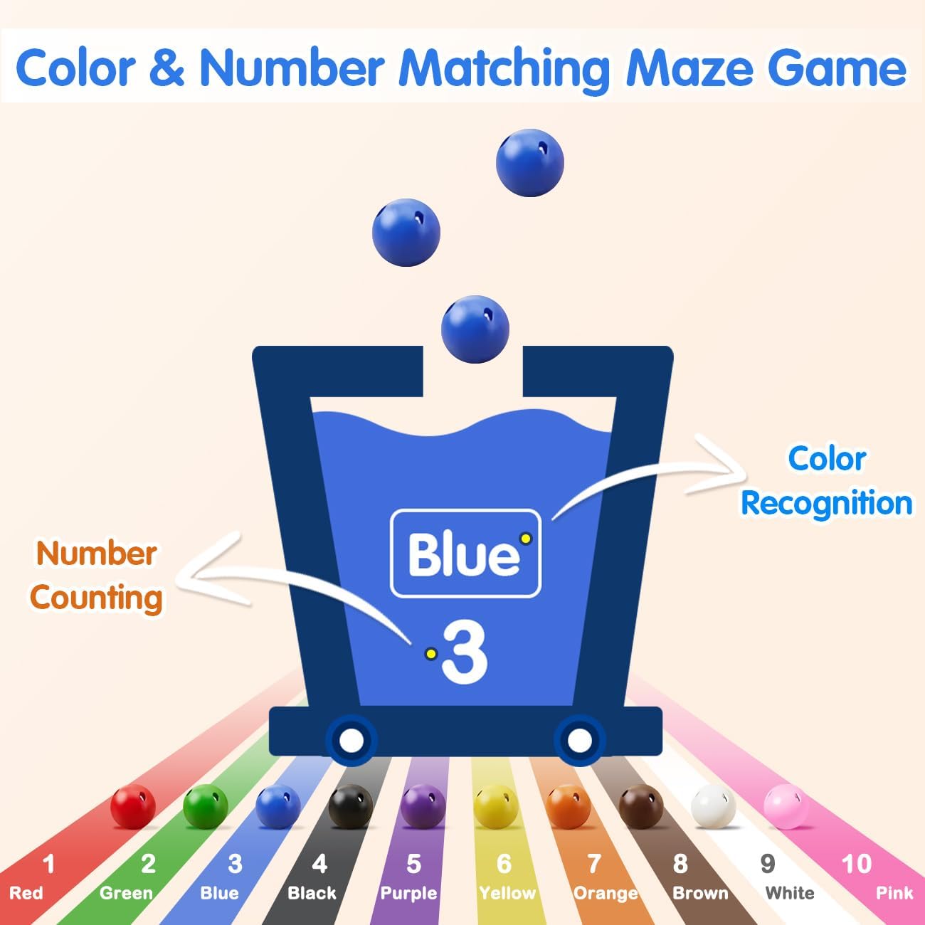 磁石で遊びながら色を学ぶ 