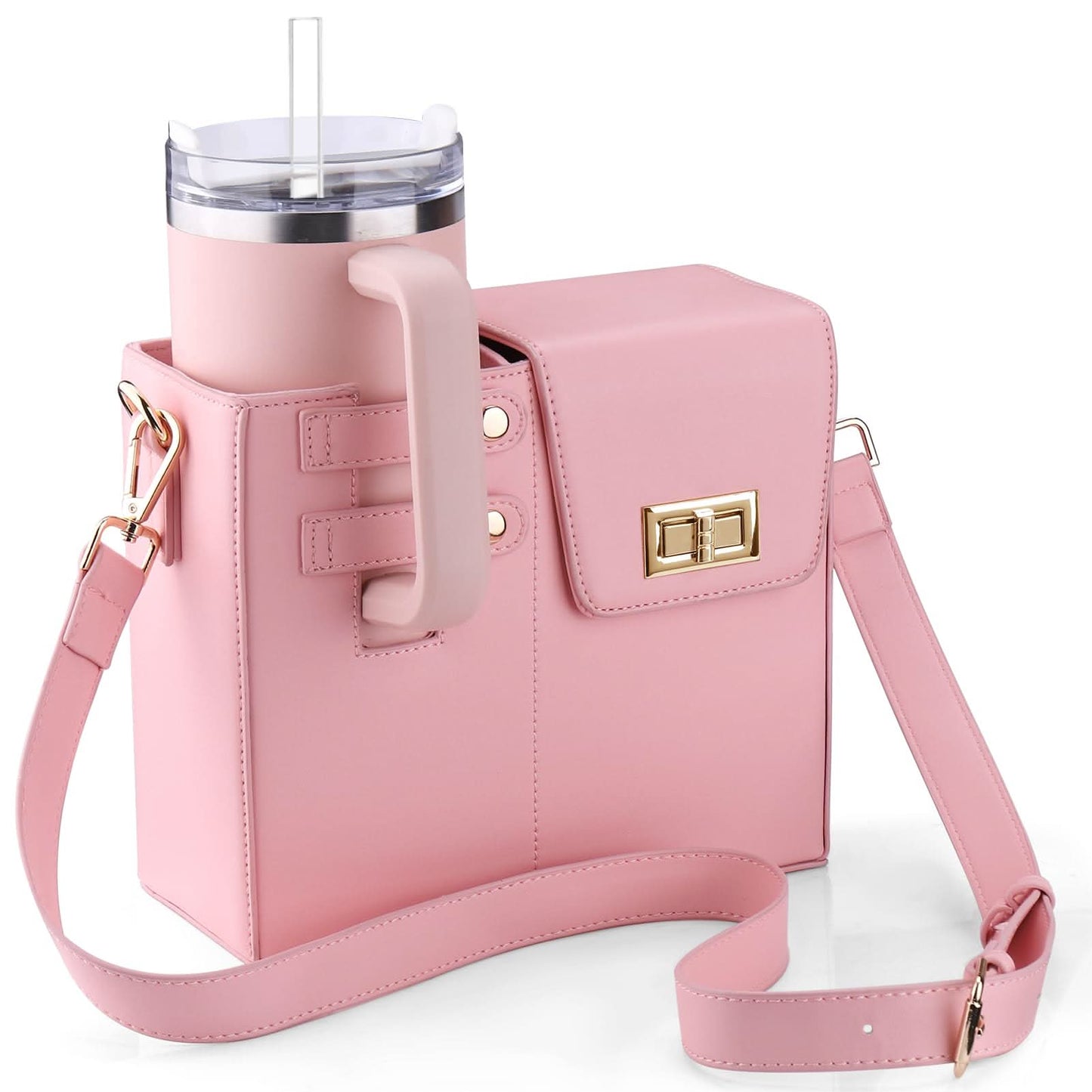Borsa elegante con portabevande integrato per donne attive 