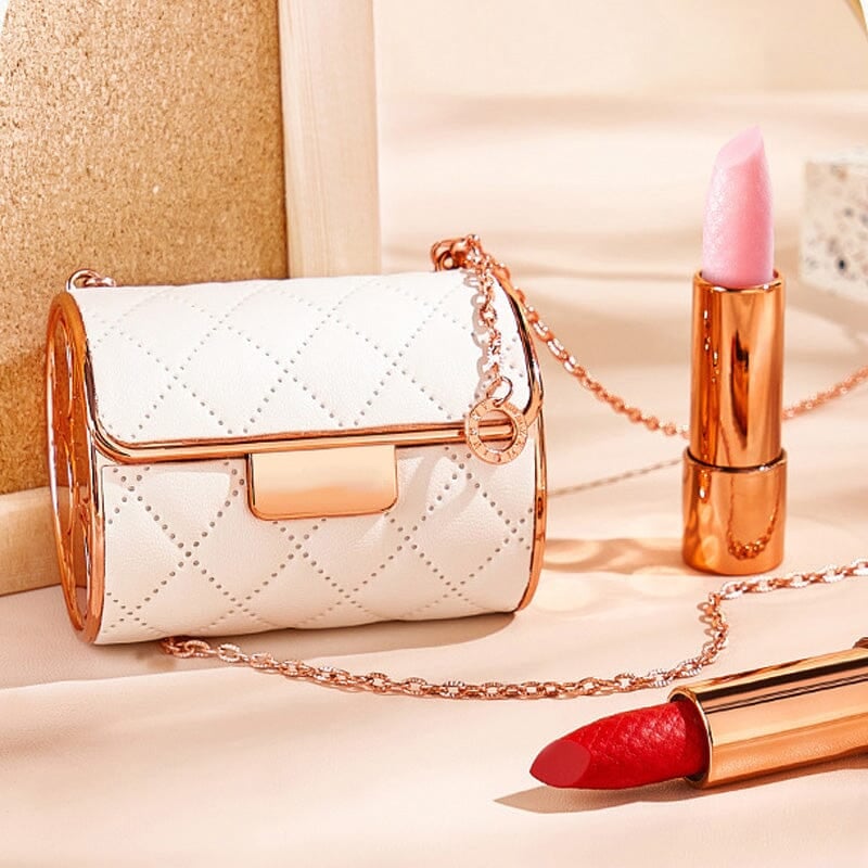 Matné rúže v štýlovom púzdre na kabelku 