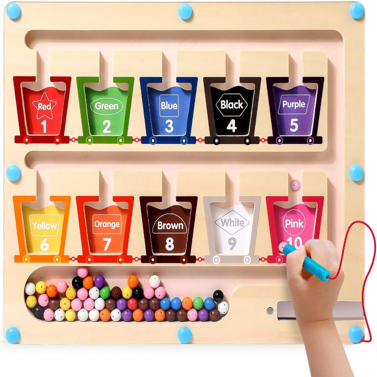 磁石で遊びながら色を学ぶ 