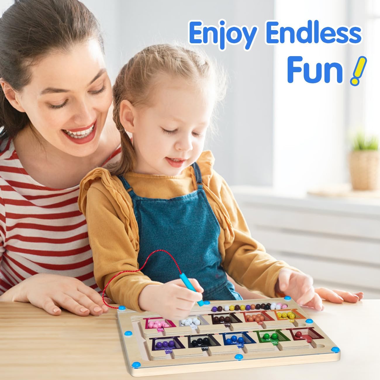 磁石で遊びながら色を学ぶ 