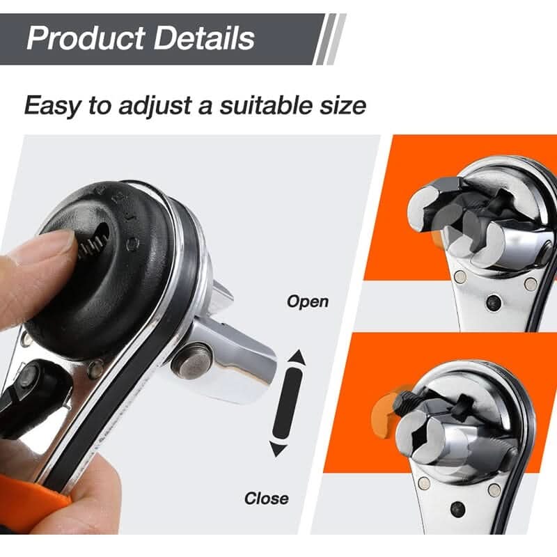 360°-ban állítható racsnis kulcs minden csavarjához 