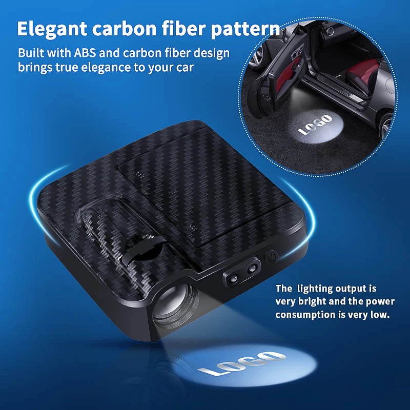 Illuminate your car logo at every door opening (x2) 