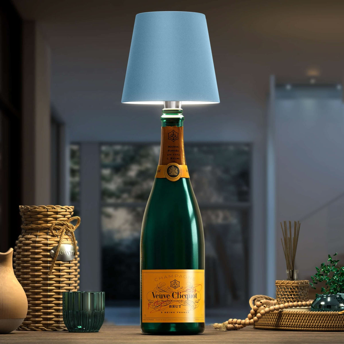 Lampa bezprzewodowa w kształcie butelki – eleganckie i oryginalne oświetlenie 
