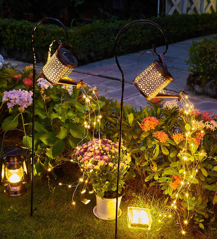 Light-up watering can lantern that transforms your garden into a fairy tale 