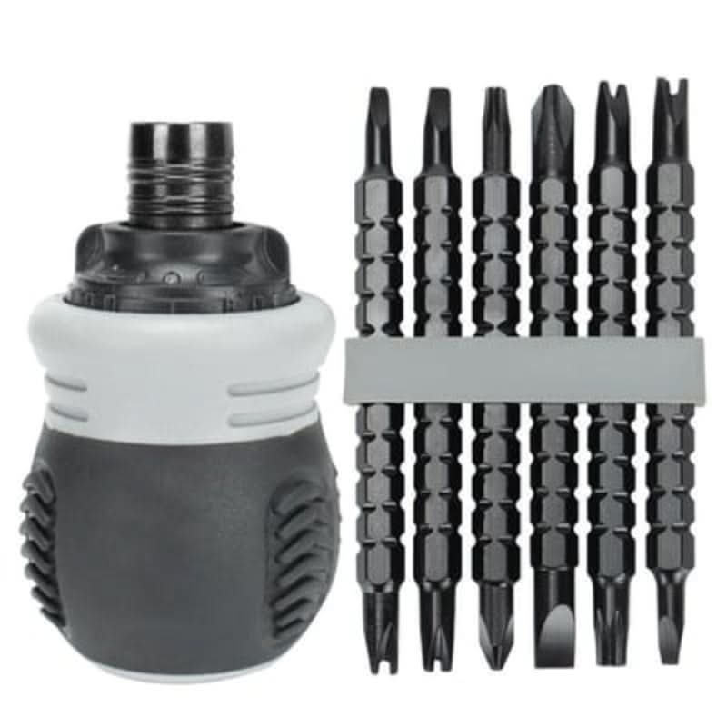 Compact and adjustable screwdriver for precise screwing 