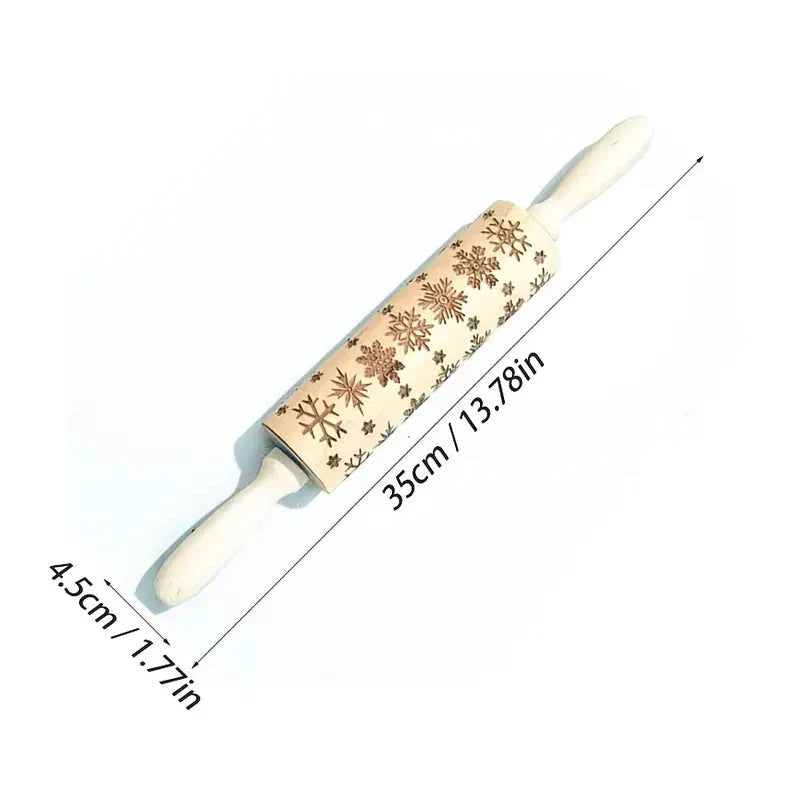 刻印されたローラーで完璧な祝祭用ビスケット 