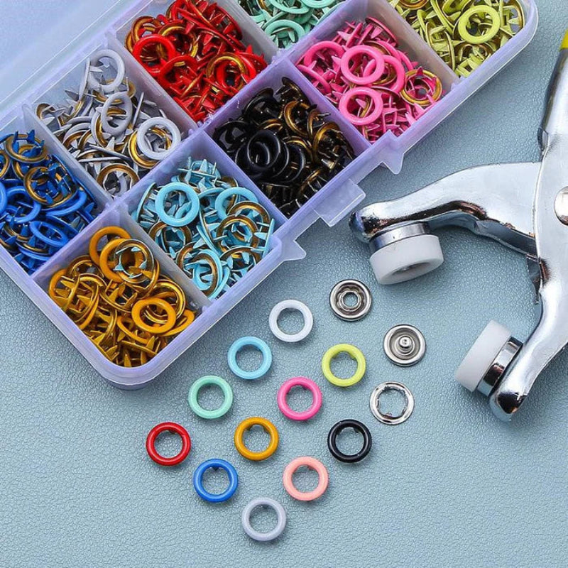 シームレスな取り付け：簡単に取り付けられるスナップボタン 