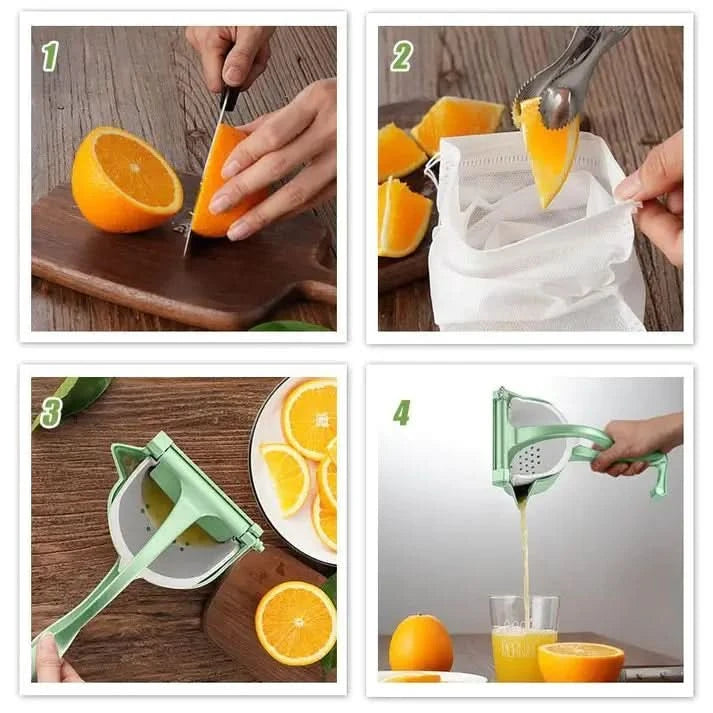 A homemade fresh juice without effort or electricity 